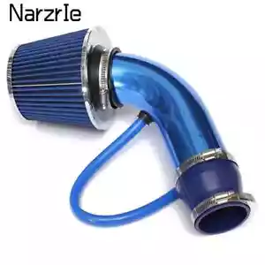76mm Car Refitted Air Intake Pipe Filter High Flow High Cold Aluminum Pipe Kit - Picture 1 of 24