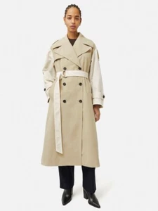 Jigsaw Panelled Trench Coat Sz Large Was £375! - Picture 1 of 11