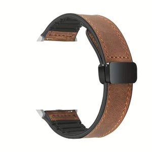 20mm Leather Watch Band Magnetic Buckle Strap For Samsung Galaxy Watch 7 40/44mm - Picture 1 of 19
