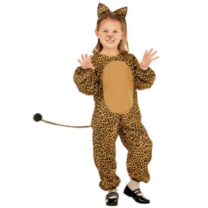 Katzenkostüm 104 cm 2-3 Jahre Leoparden Kinderkostüm Katze Overall Leo Kostüm - Bild 1 von 1