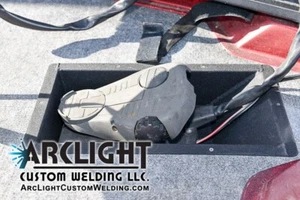 Vertiefte Trolling Motor Fußpedal Tablett Made in USA TMXD-Stahl passt Minn Kota - Bild 1 von 20