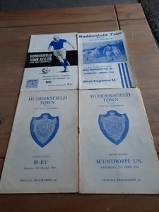 4 x Huddersfield Football Programmes 1960's. Some Writing Shown In Pictures - Picture 1 of 10