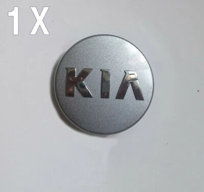 Tapacubos centrales de rueda 1ea, Kia Rio, Picanto Sportage 52960-1Y200, plateado Foto 1 de 4