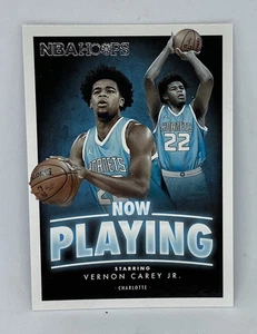 Vernon Carey Jr 2020-21 Panini NBA Hoops RC Now Playing HORNETS  - Picture 1 of 3