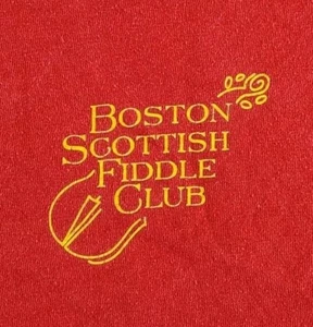 VINTAGE Boston Scottish Fiddle Club Shirt Men Medium Rally Cape Breton Adult A53 - Picture 1 of 15