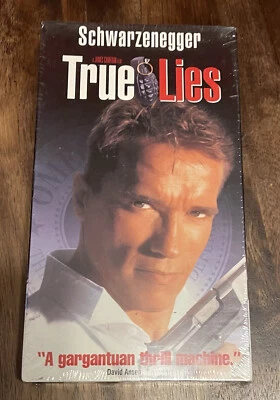 True Lies -VHS- Arnold Schwarzenegger, Factory *Sealed* Watermarked - Image 1 of 4