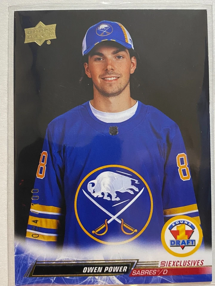 2022-23 Upper Deck Exclusives #750 Owen Power /100 - Image 1 of 2