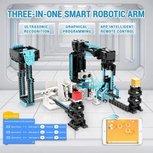 Smart Robotic Arm-3 IN 1 APP Programmable STEAM Toy- Building Blocks Kit-876PCS - Picture 1 of 24