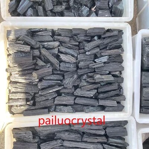 Trozos de turmalina natural de cristal de cuarzo de 4,4 lb 6 piezas - Imagen 1 de 3