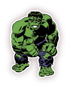 The Incredible Hulk Cartoon Decal 2.5" set of 2 Sticker - Picture 1 of 1