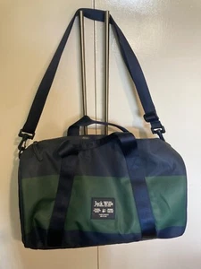 Jack Wills Duffle bag,gym,overnight,navyblue,green,adjustable handle - Picture 1 of 6