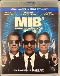 Men In Black 3 3D Blu-ray + Blu-ray + DVD - Picture 1 of 4