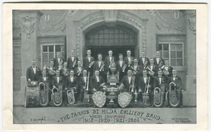 FAMOSA BANDA DE MINA DE CARBÓN ST HILDA, BANDA DE MÚSICA, SOUTH SHIELDS - Tarjeta postal de música Durham - Imagen 1 de 2