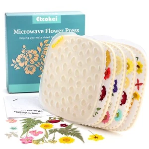 Microwave Flower Press Kit Quick Flower Pressing Tool Flower Preservation Kit La - Picture 1 of 6