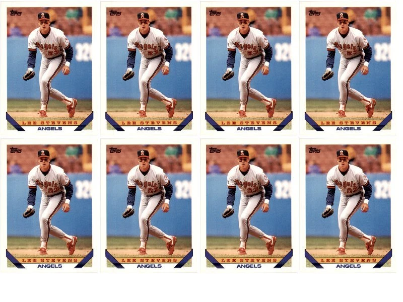 (8) 1993 Topps #467 Ли Стивенс California Angels карта лот - Изображение 1 из 1