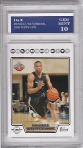 Tarjeta de novato Russell Westbrook 2008 Topps baloncesto $$ RC Thunder gema como nueva 10 - Imagen 1 de 1