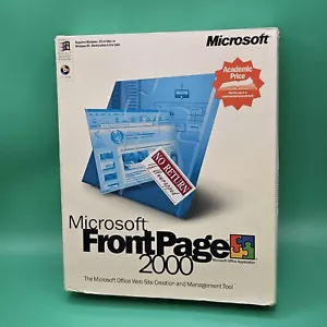 Vintage Microsoft Office Front Page 2000 in Original Retail Big Box COMPLETE VTG - Picture 1 of 6