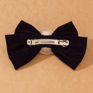 Women Bow Hair Clips Soft Velvet Bow Hair Accessories Elegant Hairpins Vintage - Picture 1 of 5