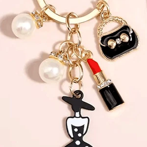 Fashion Modern Lady Lipstick Bag Key Ring Purse Backpack Car Charm Women Gift - Picture 1 of 4