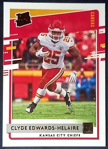 CLYDE EDWARDS-HELAIRE 2020 PANINI DONRUSS RATED ROOKIE CANVAS #321 RC CHIEFS - Picture 1 of 2