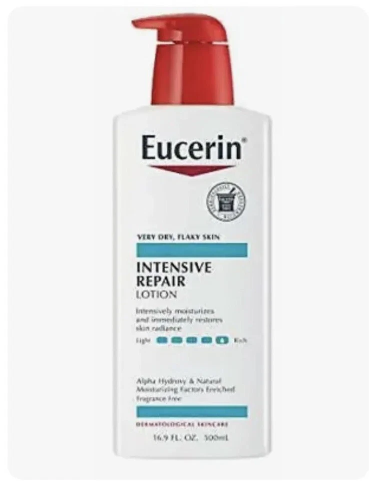 EUCERIN ALIVIO DE RUGOSIDAD Y REPARACIÓN INTENSIVA LOCIÓN 16,9 OZ Lote de 4 Foto 1 de 2