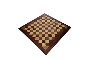 Vintage Shahmot Board made from Solid Natural Wood 21” Inlaid 1.5” Squares - Picture 1 of 6