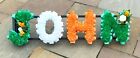 4 LETTER FUNERAL FRAME ARTIFICIAL GRAVE FLOWERS- silk - any colours