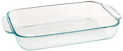 Pyrex, Clear Basics 2 Quart Glass Oblong Baking Dish, 11.1 in. x 7.1 in. x 1.7 - Image 1 of 3