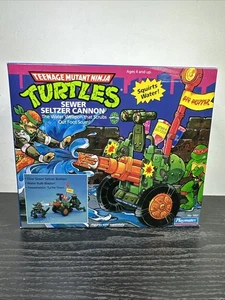 Teenage Mutant Ninja Turtles Sewer Seltzer Cannon TMNT 1990 Playmates Caja Sellada - Imagen 1 de 18