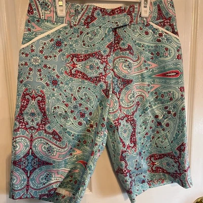 Pantalones cortos de golf Peter Millar talla 4 para mujer cachemira algodón spandex Foto 1 de 4