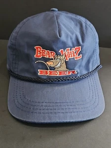 BEAR WHIZ BEER VINTAGE CORREA AJUSTABLE AZUL CON CUERDA GORRA *** GORRA DEPORTIVA - Imagen 1 de 9