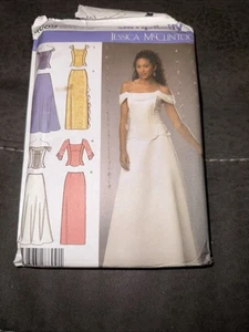 Simplicity 4689 Jessica McClintock Formal Gown Top Skirt Pattern 16–22 - Picture 1 of 2