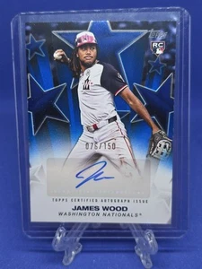 2025 Topps Serie 2 James Wood Blue Stars Auto /150 #BSA2-JWO ROOKIE AUTO 💥💥 - Foto 1 di 3
