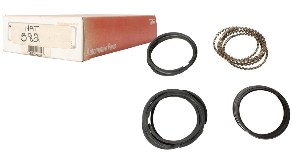 TRW Piston Ring Set Fits 1960-72 Mercury Comet 1961-70 Ford P100 Part Number 582 - Image 1 of 4