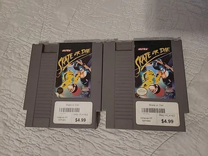 Nintendo NES Skate Or Die X 2 Video Game Cartridges Only Untested Skateboarding  - Picture 1 of 4