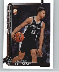 2025-26 Topps Flagship Basketball Carter Bryant RC Rookie Spurs - Picture 1 of 2