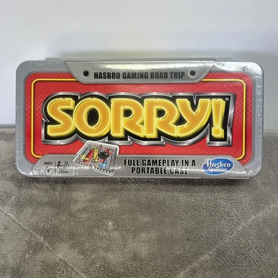 Hasbro Board Game Sorry! Classic Road Trip Portable Travel Edition Case 2017 New - Image 1 of 4