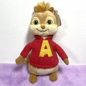 TY Beanie Babies Alvin And The Chipmunks Plush Alvin 2010 7” - Imagen 1 de 10