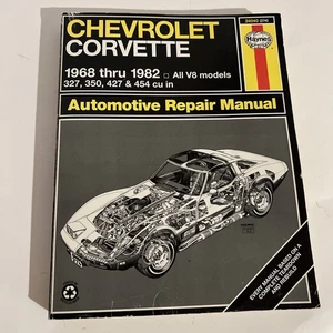 Chevrolet Corvette 1968-1982 Haynes Shop Service Repair Manual V8 models EUC - Picture 1 of 4