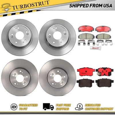 布雷博前后制动转子制动垫套件适用于 2009 2010 讴歌 TSX — 第 1/4 张图片
