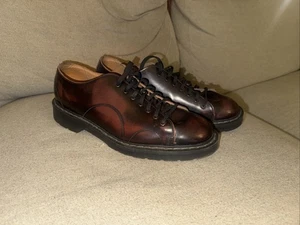 Solovair Monkey Shoes Burgundy Rub Off UK 9 EU 43 US Men’s 10 - Picture 1 of 11