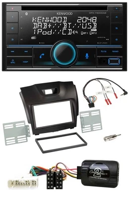Kenwood CD 2DIN DAB USB Lenkrad Bluetooth Autoradio für Isuzu D-Max ab 12 dunkel - Bild 1 von 4