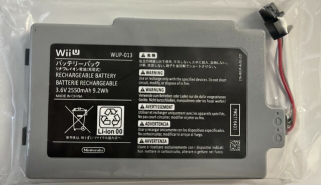 Hisewen 6600mAh WUP-001 Ersatz Akku kompatibel mit Nintendo Wii U Gamepad