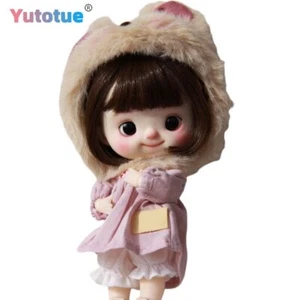 Yutotue Mini BJD Doll Toy Resin Head Joints Body Brown Wig Clothes Shoe Full Set - Bild 1 von 5