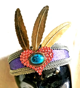 Unikat Krone Haarreif Festival Kopfschmuck Gothic Prinzessin, Feenkönigin, Theater - Bild 1 von 5