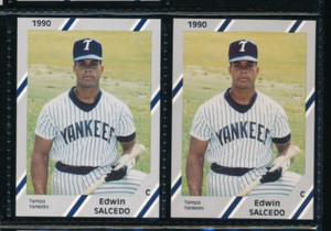 1990 Diamond Cards #19 Edwin Salcedo Tampa Yankees Player Lot (GX1) SWSW7