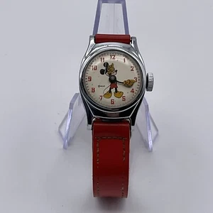 Vintage WDP Mickey Mouse Timex Watch Yellow Hands Walt Disney Productions - Picture 1 of 17