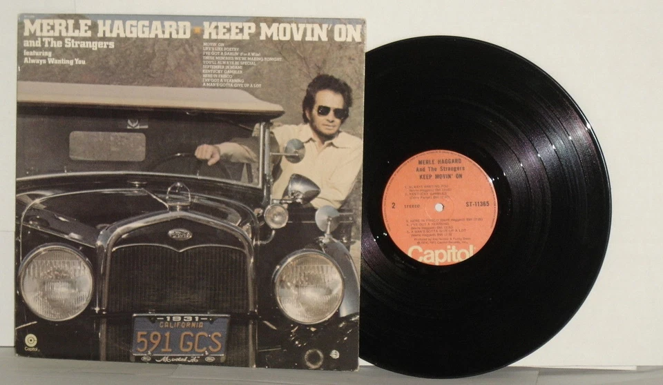 MERLE HAGGARD Keep Movin' On LP Canadian Press Capitol ST11365 Vinyl PLAYS WELL - Image 1 of 1