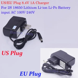 8.4V 1000mA AC/DC Charger Adapter for 2S 18650 Li-ion LiPo Lithium Battery Packs - Picture 1 of 14