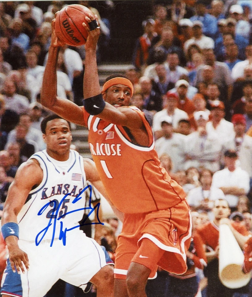 Hakim Warrick Syracuse 橙色签名亲笔签名 8 x 10 光面照片 正品证书 — 第 1/1 张图片